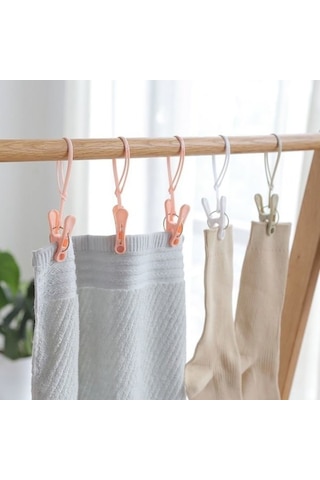 /nn/12 Adet Plastik Çamaşır Mandalı Havlu Askısı Kurutmalık Çamaşır Saklama Diğer