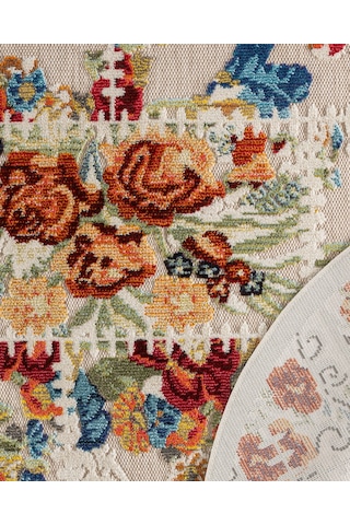 Madame Coco Flavigny Oval Halı - Koyu Bej/kahverengi - 160x230 Cm 8684427189771 Çok Renkli