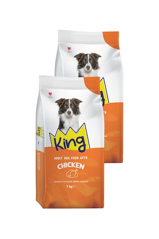 King Tavuklu Yetişkin Köpek Maması 2 X 7 Kg