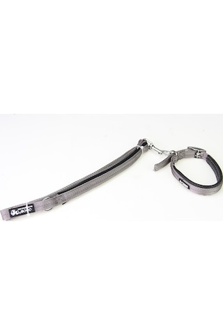 Bobo Balık Sırtı Köpek Boyun Ve Gezdirme Tasması 1.5x120 Cm - Gri