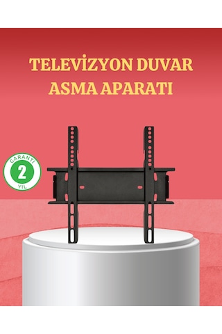 32-42 İnç Tv Askı Aparatı Kolay Kurulum Düz Kompakt Tasarım