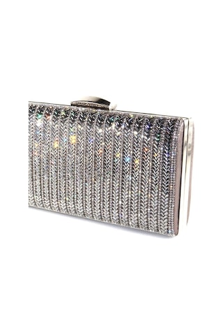 Cam Taşlı Platin Abiye Çanta. Platin Abiye Çanta. Kadın Taşlı Platin Abiye Çanta. Gece çantası