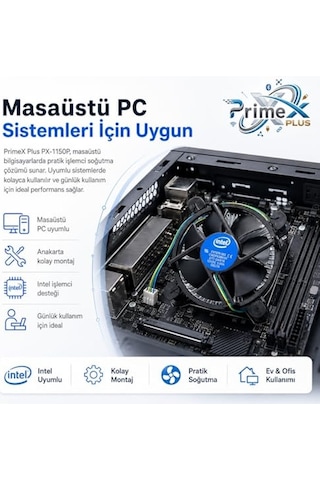 Işlemci Fanı Intel I3-ı5-ı7 Işlemci Uyumlu Fan Lga775-1156-1155-1150-1151-1200-1700 Pin Işlemci Fanı E97379-003 Cpu Genel