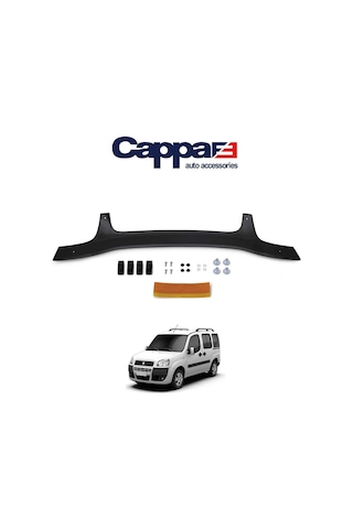 Cappafe Fiat Doblo Ön Kaput Koruyucu Rüzgarlık 4Mm Abs 2000-05