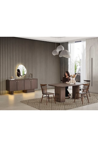 Casamila Mdf Yemek Odası Takımı Aytaşı
