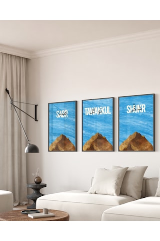 3'lü Çerçeveli Sabr, Shukr, Tawakkul Dekoratif Poster Tablo Siyah Çerçeveli 3'lü Çerçeveli Sabr, Shukr, Tawakkul Dekoratif Poster Tablo Siyah Çerçeveli
