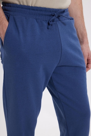 Tudors Erkek Regular Fit Klasik Kesim Beli Bağcıklı Jogger Cepli Lastikli Paça İndigo Eşofman Altı-41765 İndigo