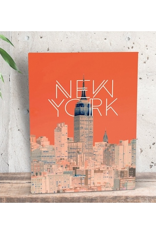 Bk Gift New York Tasarımlı Dekoratif Mini Kanvas Tablo 15X20Cm-1 (506660964)