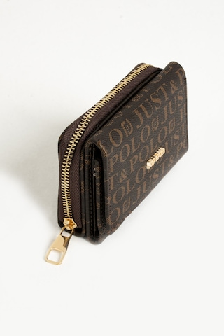 Just Polo Kadın Bol Kartlıklı Kağıt Para Bölmeli Cüzdan 12cmx10cm Pbu02 Kahverengi