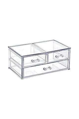 Anabel 3 Çekmeceli Takı Makyaj Fırça Düzenleyici Organizer