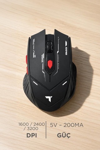 Özel Seri Cep Ofis Bilgisayar Faresi Mouse Çift Modlu Sessiz Kablosuz Oyuncu Fare Tm20 Siyah