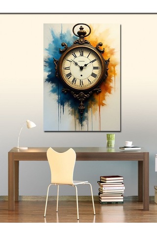 Kanvas Tablo Eski Tarz Cep Saati 70cmx100cm