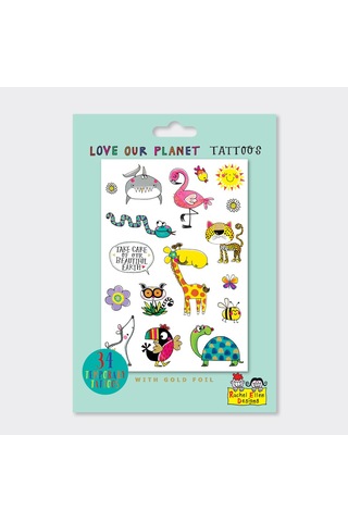 Rachel Ellen - Love Our Planet Çocuk Geçici Dövmeler