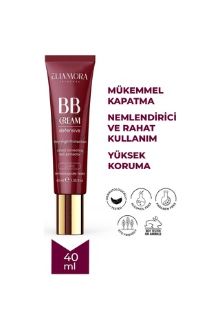 Eliamora BB Krem +50 SPF Yüksek Koruyucu Dark 40 ML