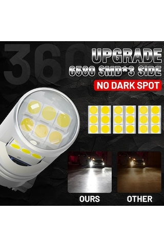 Flybuy T20 Led 7440 7443 W21w/5w 3156 3157 P27/7w T25 Led Lümen Işığı Red 7440 W21w Wy21w 12