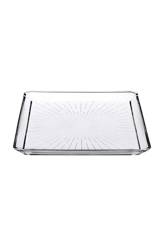 Madlen Servis Tabağı 68683 Madlen Crystal Glass 24x24 15cm
