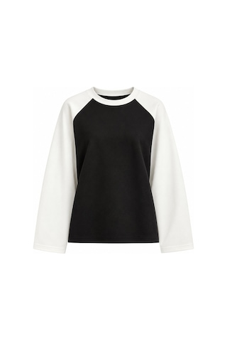 Laluvia Siyah Reglan Kol Oversize Model Tshirt - 4271