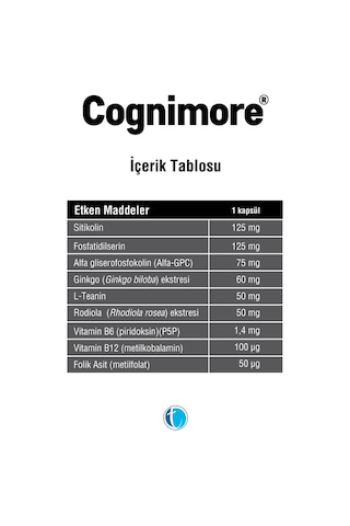 Cognimore 60 Kapsül