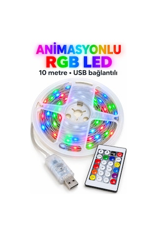 Kargo 10 Metre Kumandalı Led Najmaddin Çok Renkli