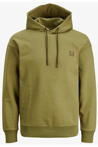 Jack & Jones Jcounseen Backprınt Sweat Hood Erkek Haki Sweatshirt 12242247-olive