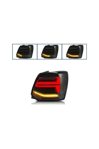 Vw Polo 6r/6c İle Uyumlu Q2 Dızayn Stop Füme 2009-2017