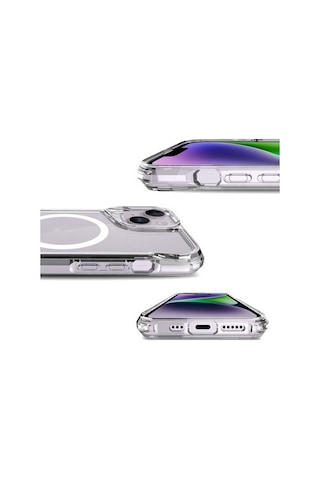 Case 4u Apple iPhone Uyumlu 14 Pro Max Kılıf Darbe Emici Wireless Kablosuz Şarj Destekli 2.0mm T-max 1