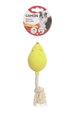 Camon Gıcırtılı İpli Lateks Kaz Ve Fare Köpek Oyuncağı 18 Cm