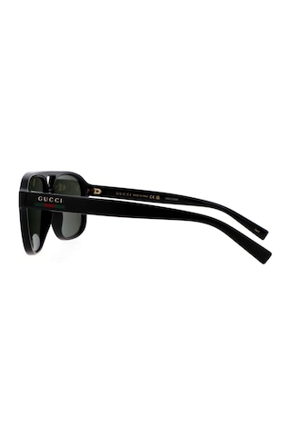 Gucci Gg 1856s 001 57 Erkek Pilot Siyah Kemik Güneş Gözlüğü Siyah