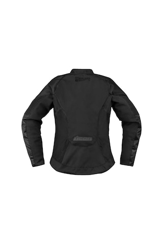 Icon Womens Overlord 3 Korumalı Kadın Motosiklet Montu Siyah