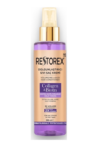 Restorex Dolgunlaştırıcı Sıvı Saç Kremi Kolajen & Biotin 200 Ml