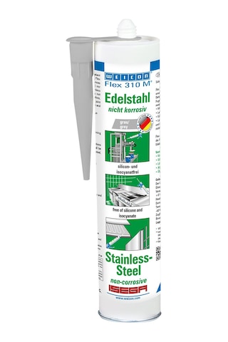 Weicon Flex 310 M Paslanmaz Çelik Ms-Polimer Yapıştırıcı 310 Ml