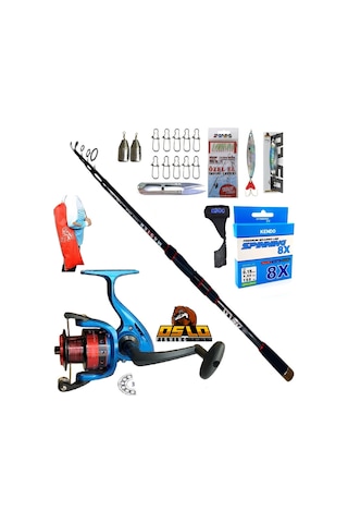 3000 270cm 14-42gr Master Tele Rapala Maket Balık Spin Olta Takımı Seti