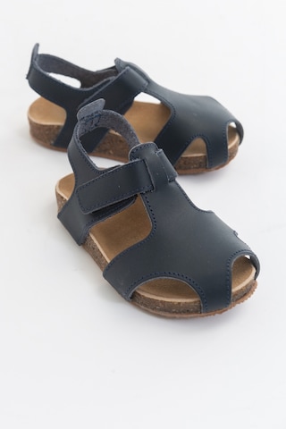 Mnpc Unisex Lacivert Deri Ortopedik Destekli Çocuk Sandalet Lacivert (531051960) Lacivert