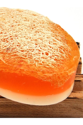 Kabak Lifli El Yapımı Doğal Ballı Pirinç Sabunu 120 G