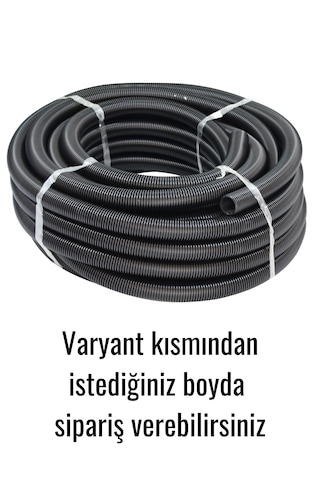 Sanayi Tipi Süpürge Hortumu 3 Metre, Oto Yıkamacı Süpürge Hortumu