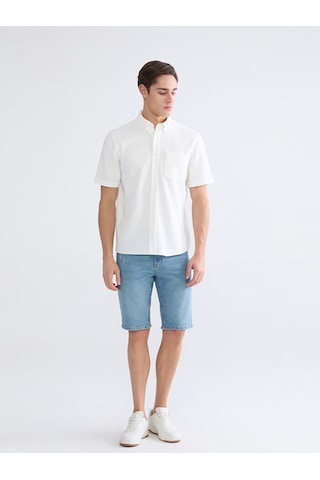 Lcwaıkıkı Classic Beyaz Regular Fit Erkek Basic Gömlek