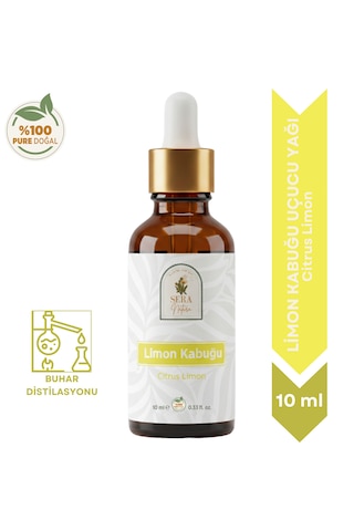 Limon Kabuğu Uçucu Yağı 10 Ml %100 Saf, Ferahlatıcı Ve Canlandırıcı Etki 10 ML