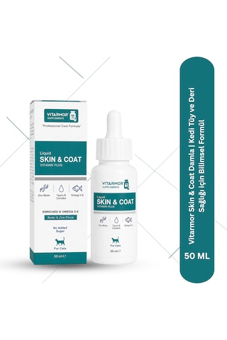 Vitarmor Skin & Coat Damla Kedi Tüy Ve Deri Sağlığı İçin Bilimsel Formül
