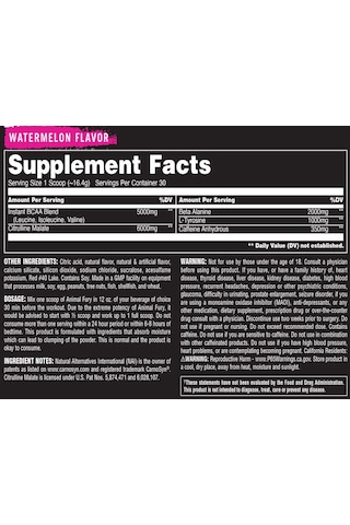 Unıversal Anımal Fury Preworkout 507 G