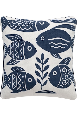 Mudo Home Sıdney Marin Kırlent Lacivert 45x45