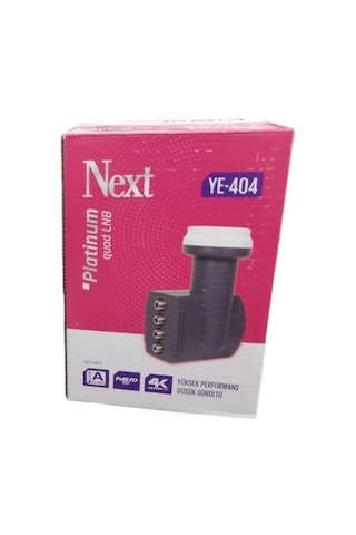 Uydupark Next YE-404 4'lü LNB + 15 M Mag Anten Kablosu