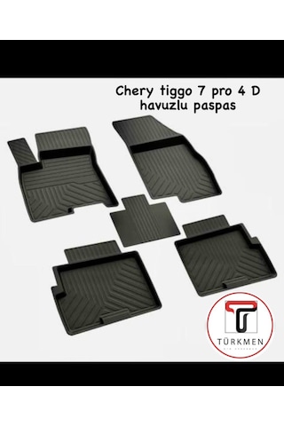 Türkmen Chery Tiggo 7 Pro Araca Özel 4d Havuzlu Paspas