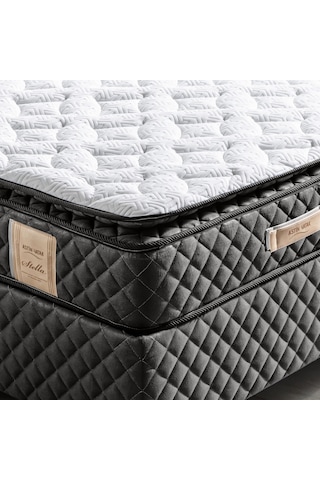 Setaymobilya Ortopedik Yatak, Stella Antrasit Pedli Ortopedik Yaylı Yatak