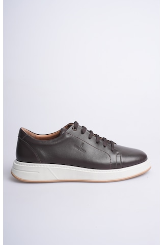 Fame Step Erkek Hakiki Deri Sneaker Ayakkabı Ortopedik Rahat Günlük - Torino Kahverengi