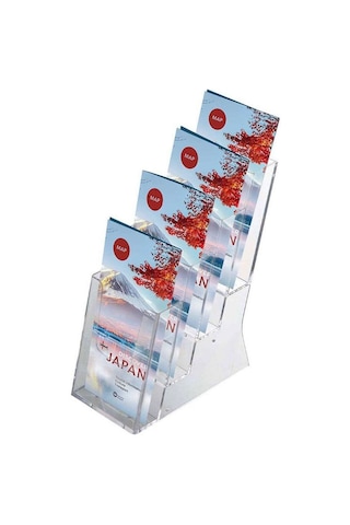 4 Katlı 1/3 A4 Masaüstü Broşürlük 20li Paket