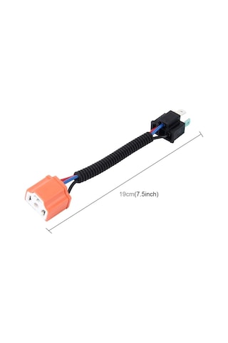 Sones 2 Adet H4 Araba Hıd Xenon Far Erkek Kadın Dönüşüm Kablosu İle Seramik Adaptör Soketi