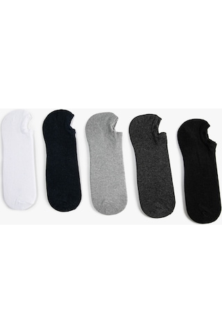 Koton Basic 5'li Görünmez Çorap Seti Çok Renkli Gri 4wam80005aa 4WAM80005AA040 Gri