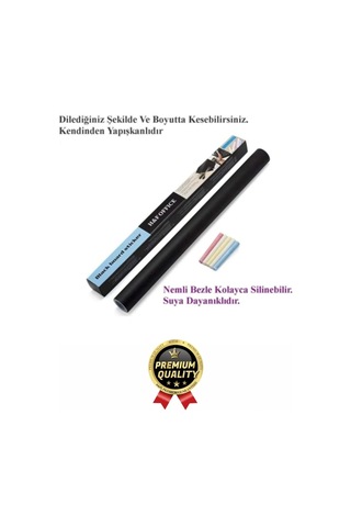 Özel Üretim Öğrenci Yazılabilir Silinebilir Yapışkanlı Büyük Boy Tahta Sticker Blackboard Rulo Pano Çok Renkli