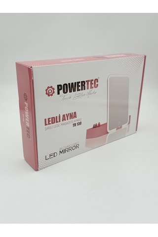 Powertec Tr-130 Şarjlı Ledli & Aynalı Taşınabilir Makyaj Çantası