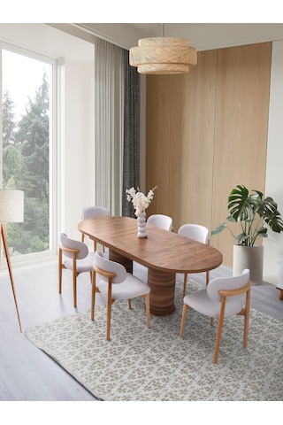 Nehir Mdf Yemek Odası Takımı Aytaşı